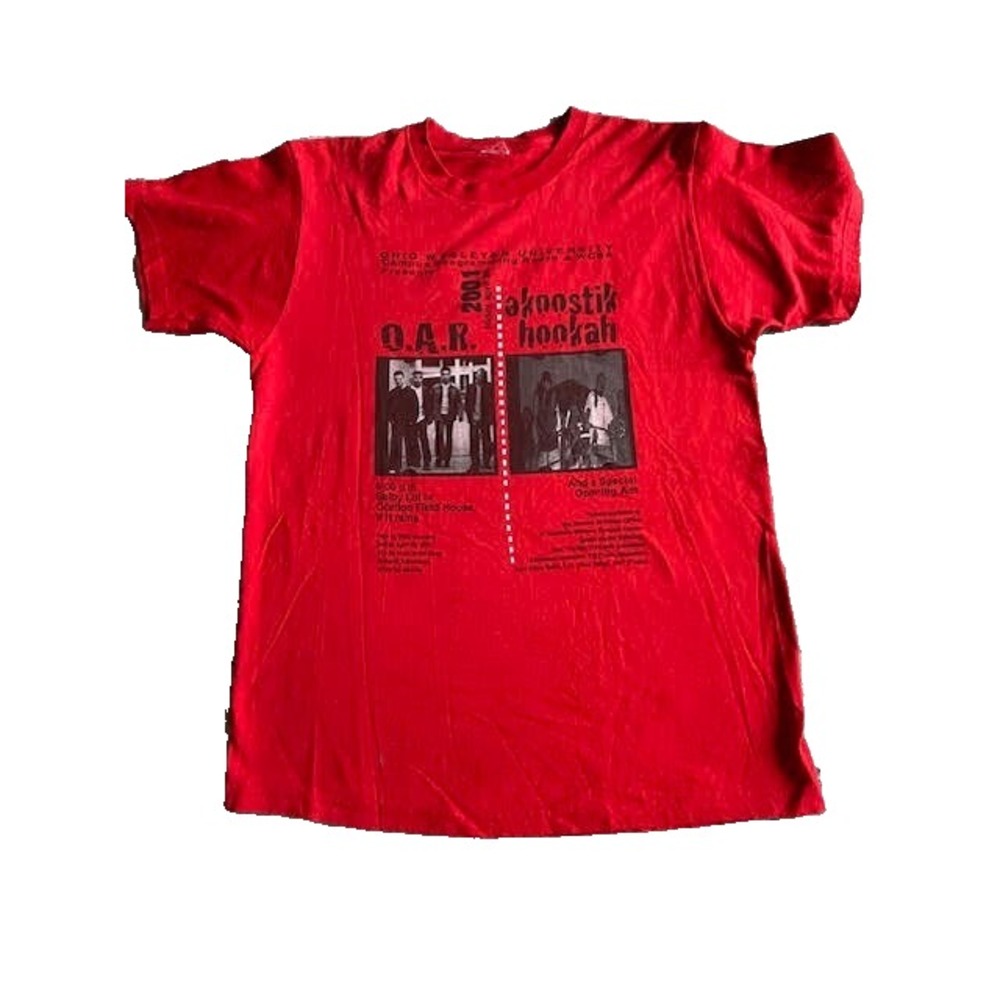 Vintage‎ O.A.R and Akoostik Hookah Ohio Wesleyan U Concert Staff T-shirt Large